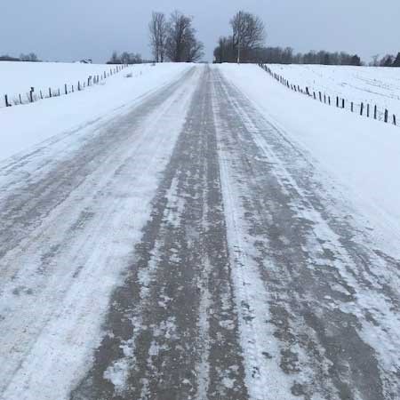 Road Condition - Ice Covered